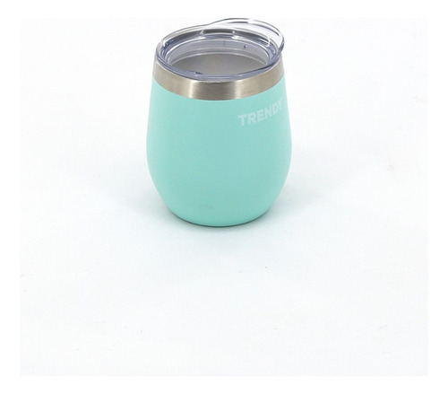 Mate Acero Inoxidable Trendy Con Stickers Y Tapa 280ml Verde Claro 19016v