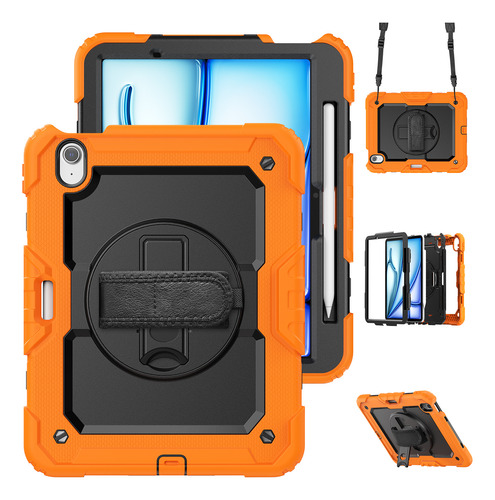 Funda Resistente Universal Para iPad Air 11 2025 2024 A3266 A3267 A3270 A2902 A2903 A2904 Hybrid Stand