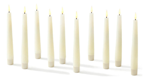 Velas Cnicas Negras, Funcionan Con Pilas, 7 Pulgadas, Paquet