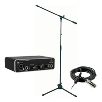 Comprar Combo Interfaz Behringer Umc22 Con 2 Bases Y 2 Cables