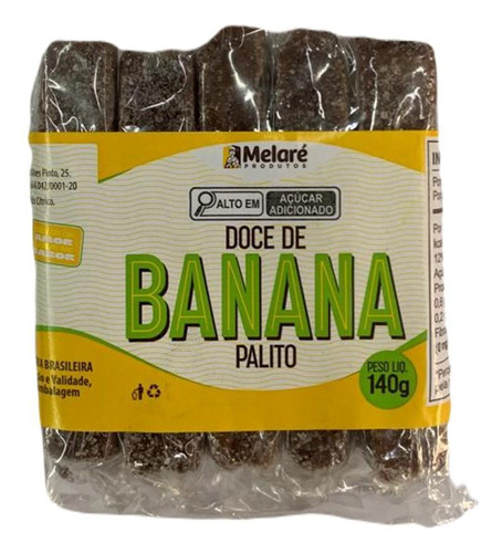 Doce De Banana Palito 140g Melaré