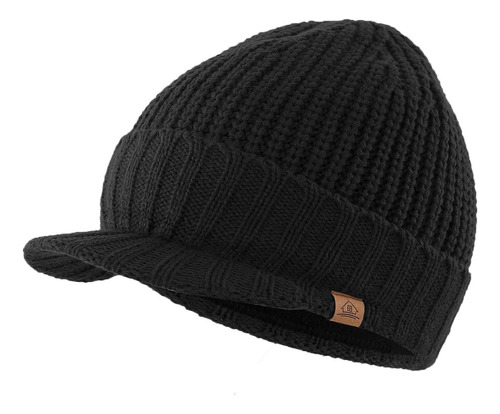 Home Prefer - Gorro De Punto Grueso De Invierno Con Visera .