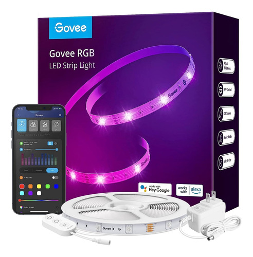 Govee Rgb 15 Metros Tira Led Wifi Compatible Con Alexa Y Goo