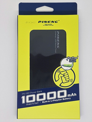 Bateria Externa Power Bank Pineng 10.000 Mah Original