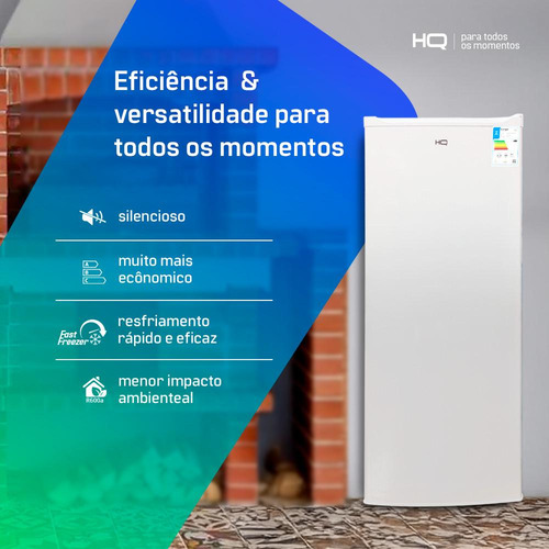 Freezer E Conservador Vertical Hq 180l Br Bd-180u