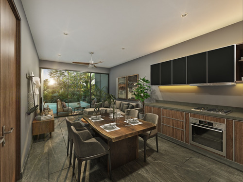 Departamento En Venta En Tulum, Quintana Roo, Paramar Black, A Tan Solo 5 Minutos De La Playa