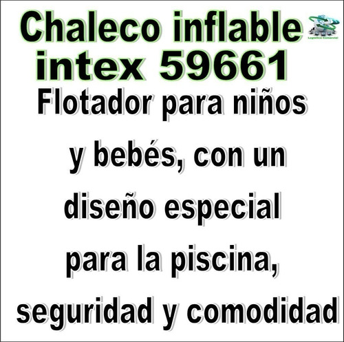 Chaleco Inflable Para La Seguridad De Tus Niños Intex 59661