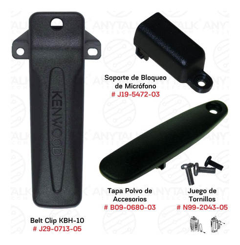 Belt Clip Kenwood Hbh-10 Más Kit De Accesorios Serie Tk22-32