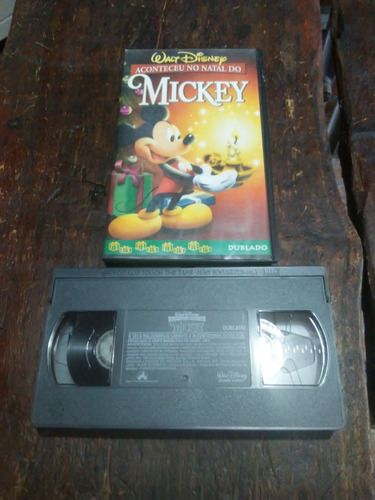 Fita Vhs Aconteceu No Natal Do Michey. Dublado (Usado)