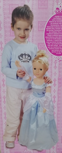 Muñeca Tamaño Real Princesa Cenicienta 70 Cm De Altura