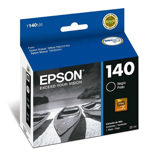 Cartucho Epson 140 Alta Capacidad T140120-al Negro