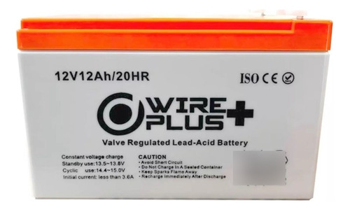 Batería 12v 12ah Wire Plus