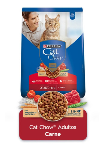 Cat Chow Adultos Activos Carne Por 8 Kilos Excelente