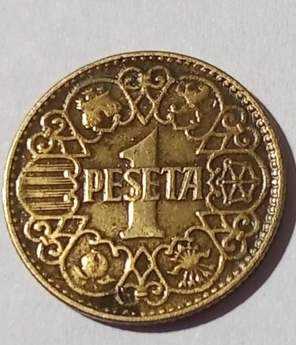 Moneda De España 1 Peseta 1944 Km 112-x.f.