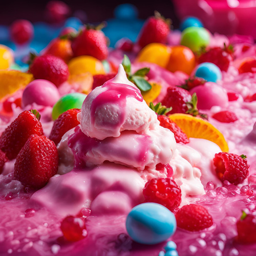Cobertura P/sorvete Tutti Frutti Marvi C/ 1 Kg
