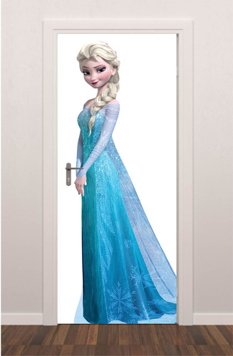 Adesivo Porta Frozen Elsa Princesa Quarto Criança Infantil