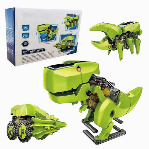 3 En 1 Dinosaurios Robot Solar, Kits De Montaje De Bricolaje