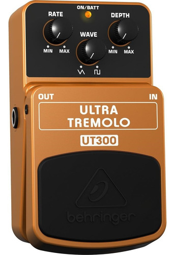 Pedal Guitarra Behringer Ut300 Efecto Ultra Tremolo Color Dorado