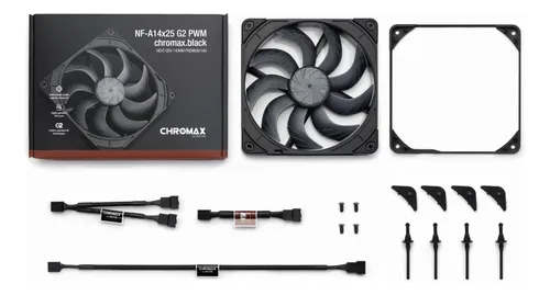 Ventilador Noctua Nf-a14x25 G2 Pwm Chromax.black 140mm Negro