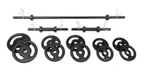 Comprar Kit Musculação Fitness Barras 1,50m E 40cm 30kg Anilhas