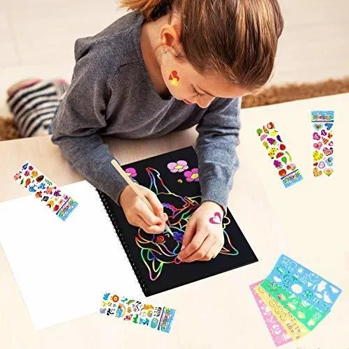 Manualidad Con Papel - Rainbow Scratch Paper Art Kit Para Ni
