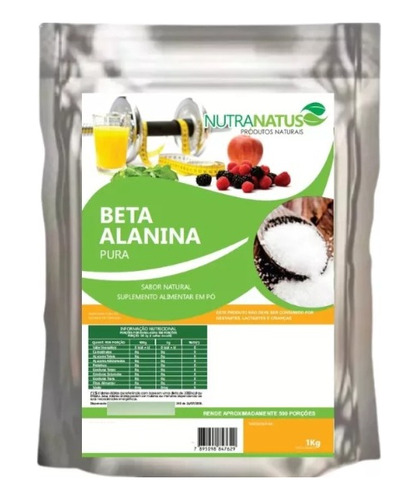 Beta Alanina Pura 1kg Importada Com Laudo 