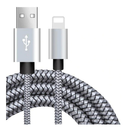 3 Cables iPhone Lightning 2 Metros Textil Reforzado