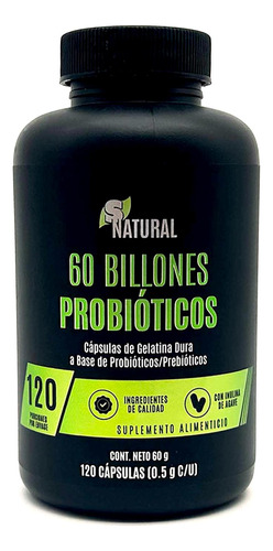 Probióticos 60 Billones 120 Cápsulas Snatural