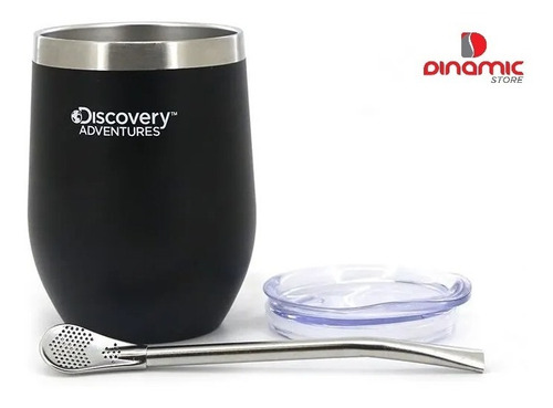 Imagen 4 de 7 de Mate Vaso Térmico Acero Inoxidable Discovery Tapa+ Bombilla
