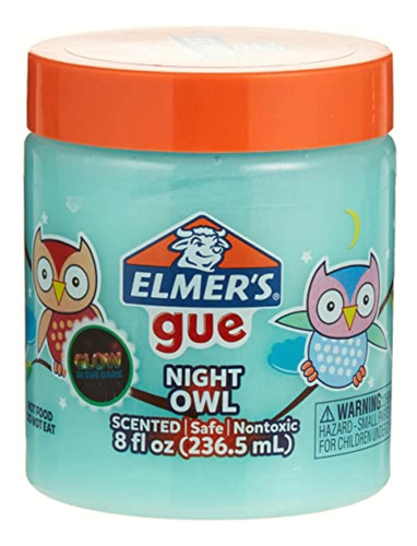 Elmer's´s Slime Gue Nocturno Night Owl Frasco De 236 Ml Con