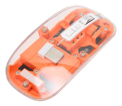 Ratón Inalámbrico Transparente Bt5.1 2.4g, Modo Dual, Clic S