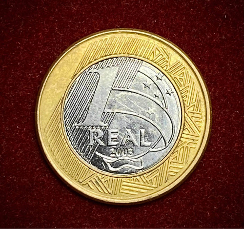 Moneda 1 Real Brasil 2003 Km 652 A Bimetalica