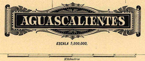 Mapa Antiguos 1884  Estado Zacatecas