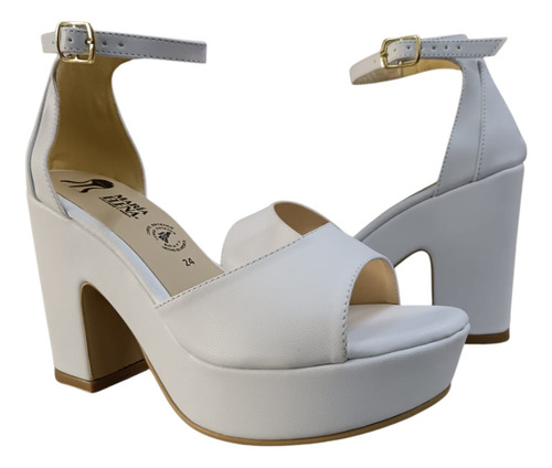 Plataforma Tacón Zapatilla De Mujer Mod 815 Alto 10 Cm
