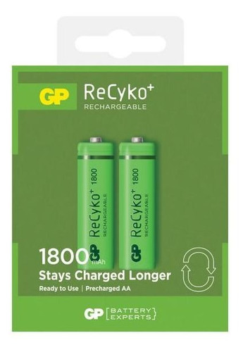 Gp Pila Recargable Aa Nimh 1800 Mah 2 Unidades Techn Th813ex