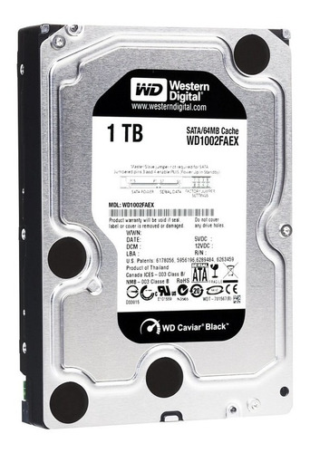 Disco Rigido Pc Western Digital Wd Caviar Black 1tb Fullh4rd