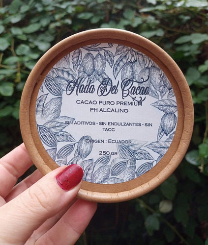 Imagen 2 de 6 de Cacao Amargo Africano, Ph Neutro, Puro X 1/4 Kilo