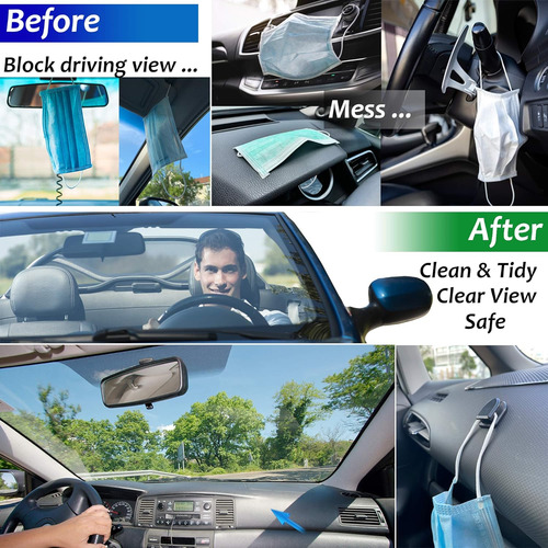 Percha Para Máscara De Coche, Soporte De Gancho Para Salpica