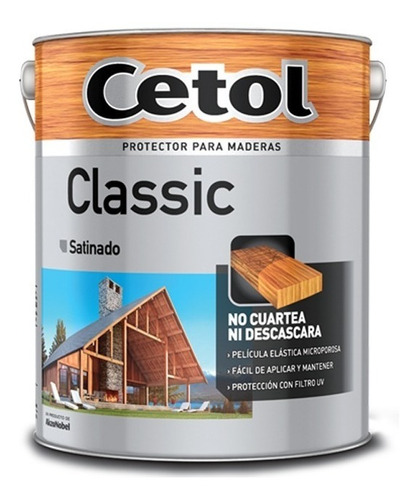 Cetol Classic Satinado Impregnante Maderas 1lt | Giannoni