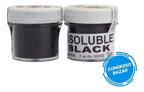 Colorante Comestible En Polvo Liposoluble Negro King Dust