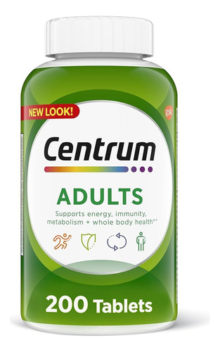 Multivitaminico Centrum Adulto 200 Tabletas