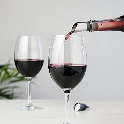 Filtro Vino Con Tapn Y Sello De Silicona, Acero Inoxidable -