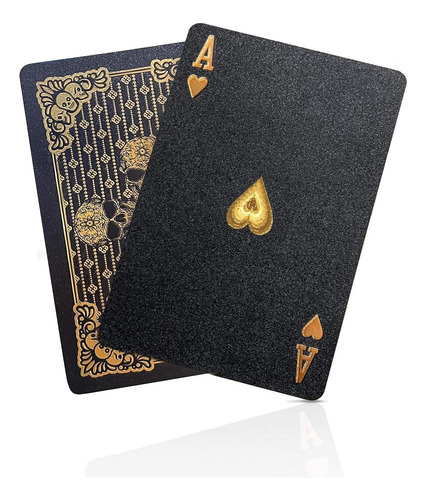 Barajas De Juego Negras Impermeables Con Forma De Diamante,