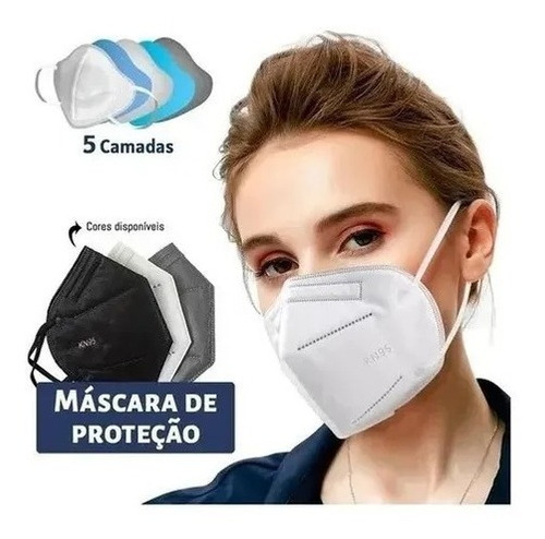 Kit 20 Máscaras Kn95 Proteção 5 Camada Respiratória N95