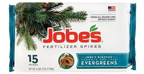 Fertilizante - Jobes 01611 Evergreen Fertilizer Spikes 13-3-