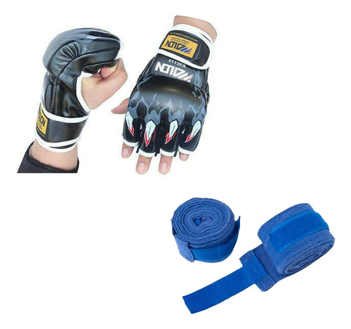 Set Guantes De Boxeo + Vendas - Mundo Trabajo