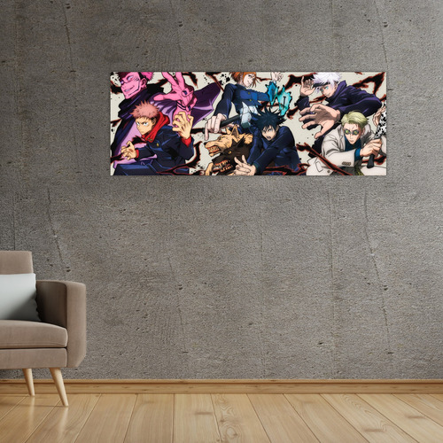 Cuadro Grande 30x80 Cm Horizontal Hechiceros Versus Sukuna