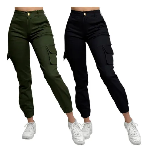 Pantalones cargo para mujer Sudadera Jogger Moda de invierno Deng