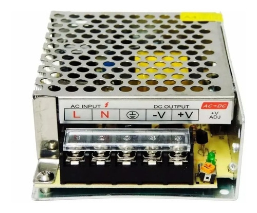 Imagem 3 de 6 de Fonte 12v 1a 2a 3a 36w Metálica Micro Cftv Dvr