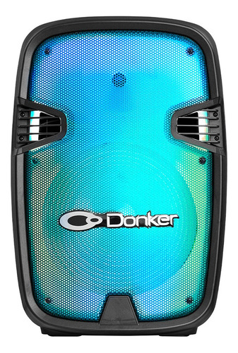 Bafle 15 Pulg Donker 25,000 W Pmpo Tripié,micrófono Gem-5720 Negro
